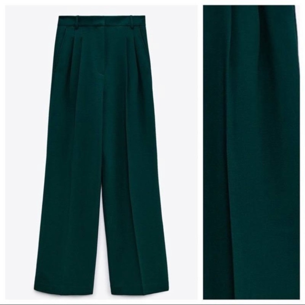 Green Zara Trouser Pant